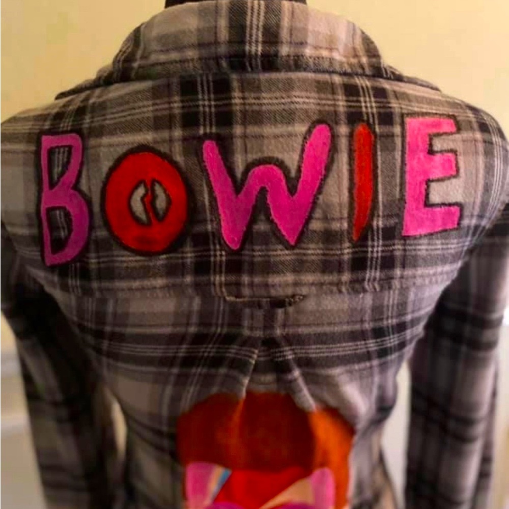 David Bowie flannel shirt! Size Small. Custom made - Picture 2 of 4